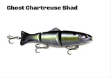 Ghost Chartreuse Shad Clacker Swimbait